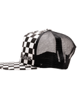 Black Checkered Trucker