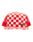 RED CHECKERED VIBEZ TRUCKER